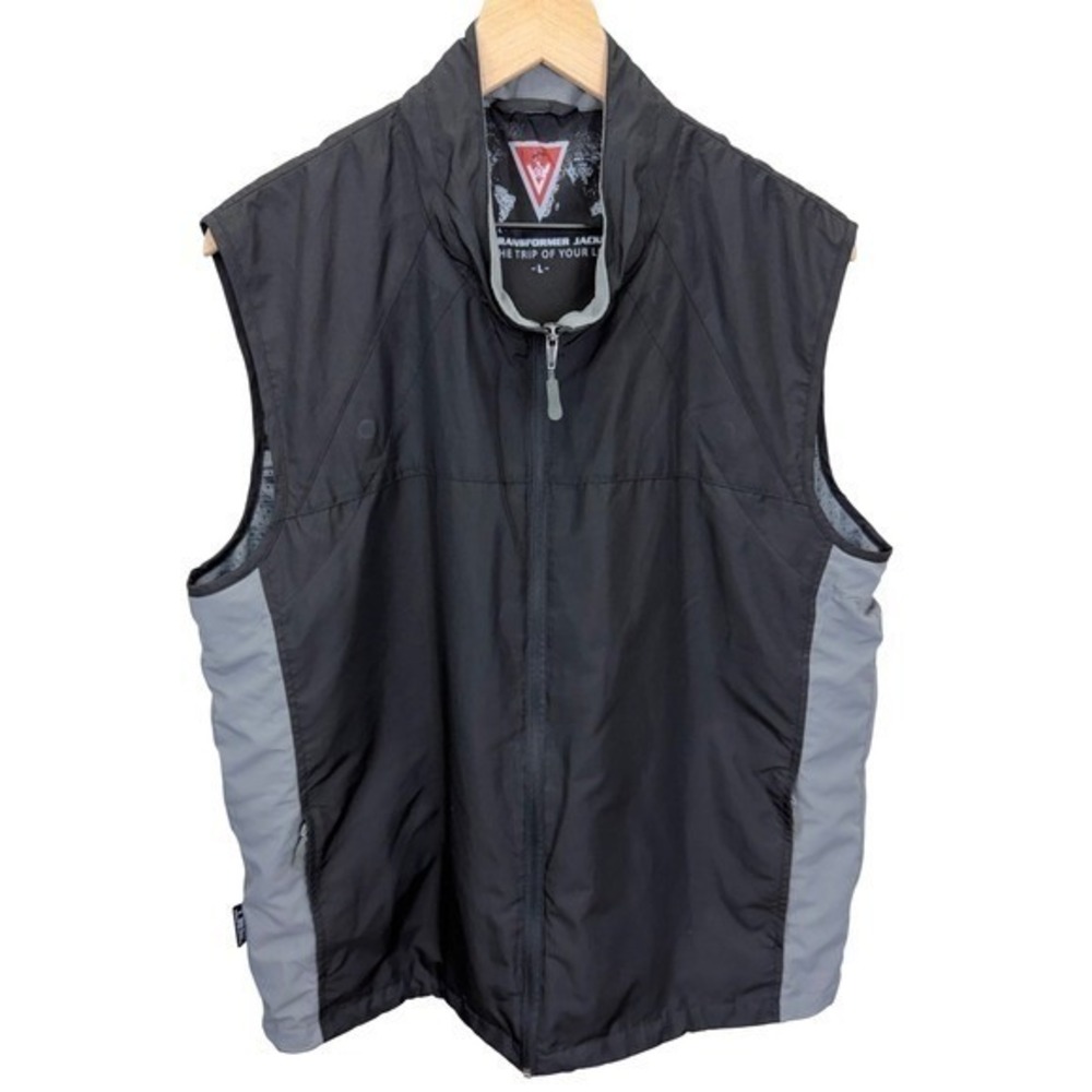 SCOTTeVEST Transformer Vest Mens Size L Black Utility Travel 20 Pocket TEC